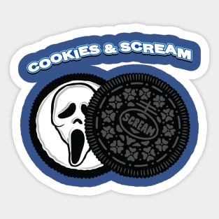 cookies and scream Sticker